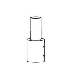 Integratech Streetlight adapter 60/80mm light grey (RAL9022)