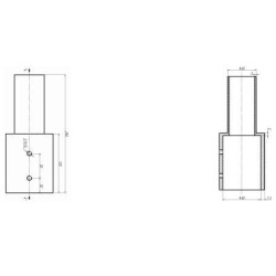 Integratech Streetlight adapter 60/80mm