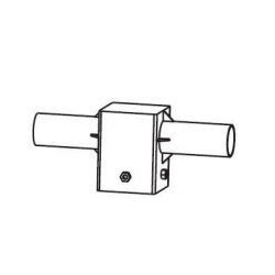 Integratech Streetlight adapter S105/R2x60mm dark grey RAL9022