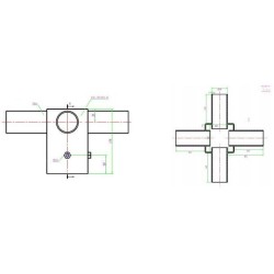 Integratech Streetlight adapter S105/4x60mm