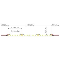Integratech LED strip 128LED/m SMD2835 24V IP20 5m