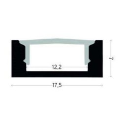 Integratech LED profiel Baseline 17x7 2m