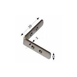 Integratech Koppelstuk 90° verticaal voor SL Flat profiel SLF1512