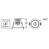 Integratech Inbouwspot Deep low UGR 5W