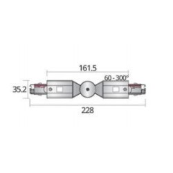 Integratech Flexibele bocht universele 3 fase rail 7p