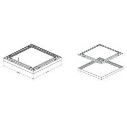 Integratech Opbouwframe LEDpaneel 60x60