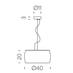 Nemo Sirius Suspension lamp