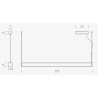 Nemo Tru horizontal down+down Suspension lamp