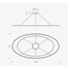 Nemo Ellisse Double Mega Hanging lamp