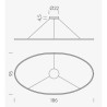 Nemo Ellisse Mega Down Hanging lamp