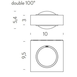 Nemo Fix double 100° Wall lamp