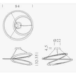 Nemo Kepler Minor down Hanging lamp