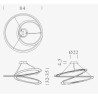 Nemo Kepler Minor up Hanging lamp