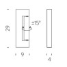 Nemo Ara wall 29 Wall lamp