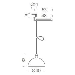 Nemo AS41C Suspension lamp