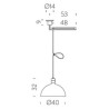 Nemo AS41C Suspension lamp