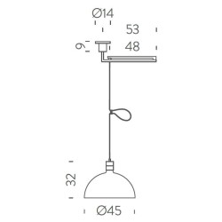 Nemo AS41Z Suspension lamp