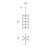 Nemo Crown multi Suspension lamp