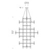 Nemo Crown summa Suspension lamp
