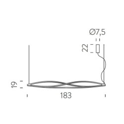 Nemo In the wind horizontal Suspension lamp
