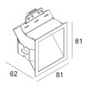Delta Light HELI 1 SCREEN LED WW Recessed lighting