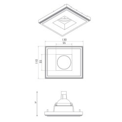 BRICK IN THE WALL Indox 30 IP54 Bathroom LED 600 lm remote driver