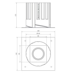 BRICK IN THE WALL Indox R 50 IP54 Bathoom LED 500 lm CRI80 remote driver WARMDIM