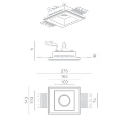 BRICK IN THE WALL Indox 50 IP20 LED WARMDIM