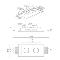 BRICK IN THE WALL Indox 2x50 Es IP20