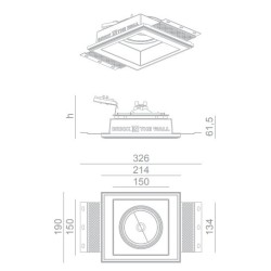 BRICK IN THE WALL Indox 111 IP20 LED 1300 lm CRI97