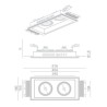 BRICK IN THE WALL Indox 2x111 IP20 LED 1300 lm CRI97