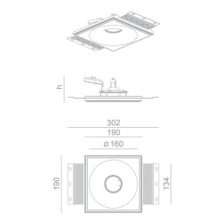 BRICK IN THE WALL Level 50 IP54 Bathroom LED 500 lm WARMDIM