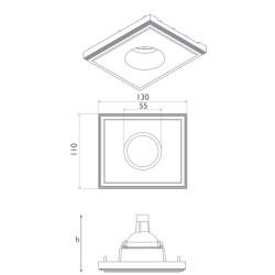 BRICK IN THE WALL Pixo 30 IP54 Bathroom LED 600 lm remote driver
