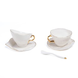 SELETTI MELTDOWN Tetera 2 tazas de té 2 platillos 2 cucharillas