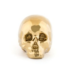 SELETTI MEMORABILIA WHITE AND GOLD Fuente de servir 25 x 14 cm - My skull
