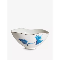 SELETTI DIESEL LIVING-CLASSIC ON ACID Ensaladera 18,4 x 15,5 cm Porcelana - Hojas Chinas