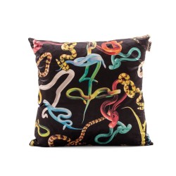 SELETTI TOILETPAPER Cojín 67 x 67 cm - Snakes