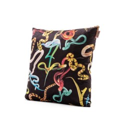 SELETTI TOILETPAPER Cojín 67 x 67 cm - Snakes