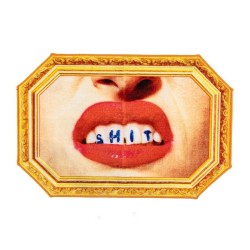 SELETTI TOILETPAPER Alfombrilla de baño 60 x 90 cm - Shit (Face)