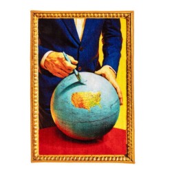 SELETTI TOILETPAPER Alfombrilla de baño 60 x 90 cm - Globe