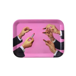 SELETTI TOILETPAPER Bandeja 32 x 43,5 cm melamina - Lipstick Pink