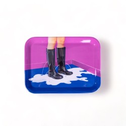 SELETTI TOILETPAPER Plato de servicio 32 x 43,5 cm Melamina - Milky Boots