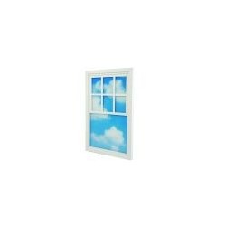 SELETTI WINDOWS LAMP Lámpara 57 x 90 x 4,5 cm Madera y acrílico - Loft Window