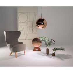 Tom Dixon Copper Round 45Cm Pendant Led lámpara de suspensión