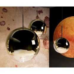 Tom Dixon Mirror Ball Linear Led lámpara de suspensión