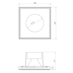 BRICK IN THE WALL Zerodix 111 IP54 Outdoor LED 3000 lm CRI80