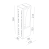 BRICK IN THE WALL Small IP54 Outdoor LED 600 lm 230VAC