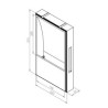 BRICK IN THE WALL Normall S IP20 LED 900LM 230VAC WARMDIM