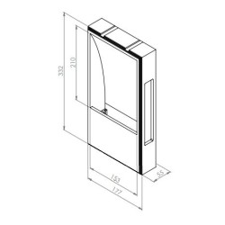 BRICK IN THE WALL Medium IP20 LED 500LM 230VAC WARMDIM