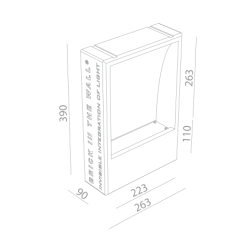 BRICK IN THE WALL Big IP54 Bathroom LED 800LM 230VAC